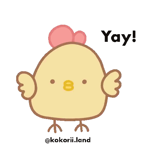 Chicken With Yay Text