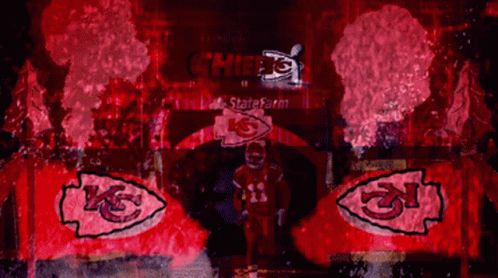 Chiefs Player in Front of State Farm Sign
