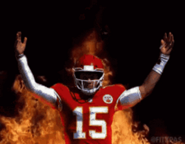 Chiefs Team Member On Fire GIF