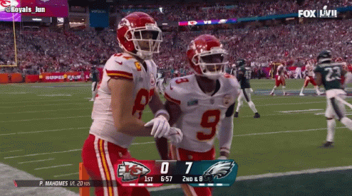 Chiefs Vs Eagles Football Score 0 To 7 GIF
