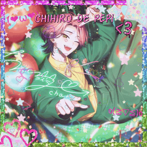 Chihiro de Pepi With Balloons and Stars
