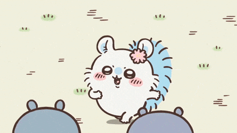 Chiikawa Momonga Tail Swish GIF