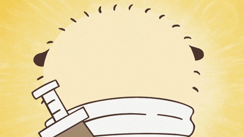 Chiikawa Rakko Surprised Reaction GIF