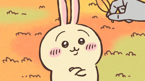 Chiikawa Usagi Dash Stance GIF