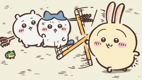 Chiikawa Usagi Fireworks Stick GIF