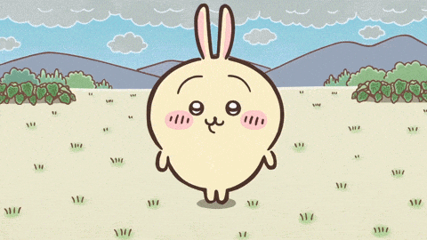 Chiikawa Usagi Rabbit Tail GIF