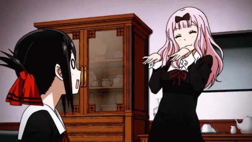 Chika Dance Shinomiya Kaguya Shocked GIF