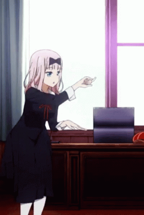 Chika Dance Anime Girl Cute Peace Sign GIF