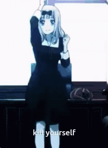 Chika Dance Anime Kill Yourself Glitch GIF
