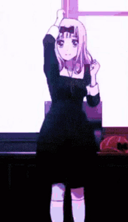 Anime Dance Blonde Avatar GIF