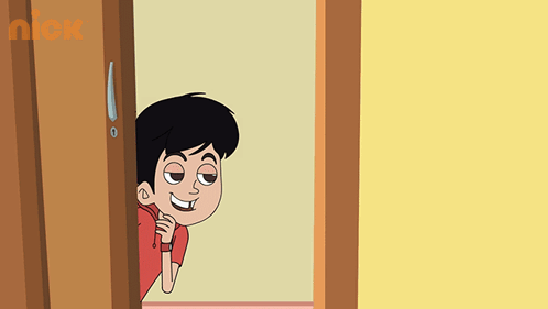 Chikoo Aur Bunty Sneaking In Through Door GIF