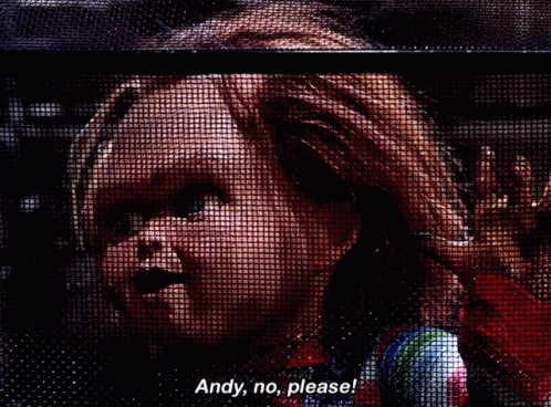 Child Behind Screen Saying Andy No Please