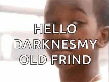 Child Close Up Saying Hello Darknesmy Old Frid