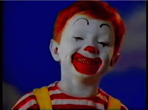 Child Clown Ronald Mcdonald GIF