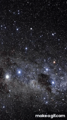 Child Face Surrounded by Galaxy Saying Make a Gif.com