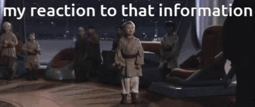 Child Holding Blue Lightsaber My Reaction GIF