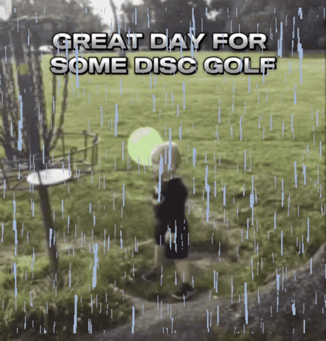 Child Holding Frisbee Great Day for Some Disc Golf