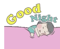 Child Laying in Bed Goodnight
