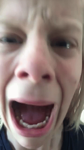 Child Making Funny Face Close Up GIF