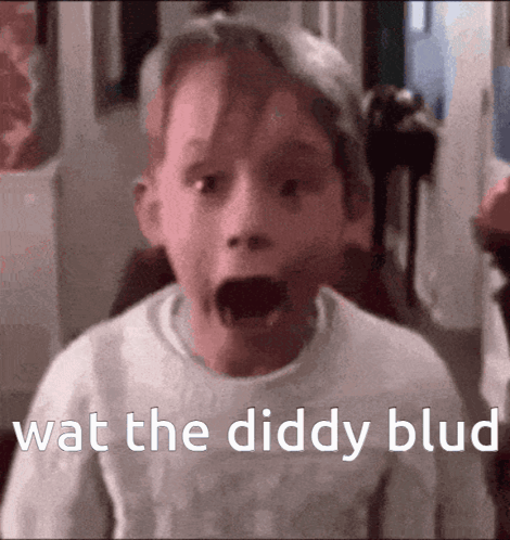 Child Making Funny Face Wat The Diddy Blud