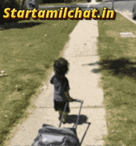 Child Pushing Suitcase Starttamilchat.in