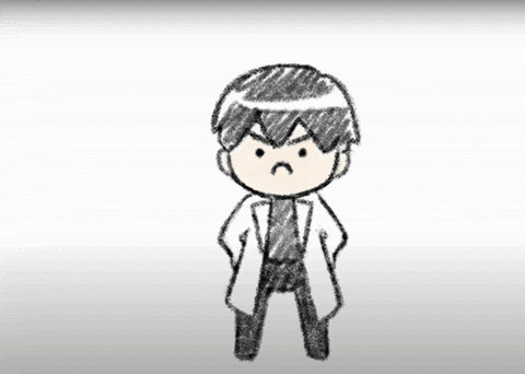 Child's Drawing Angry Boy Arms Outstretched