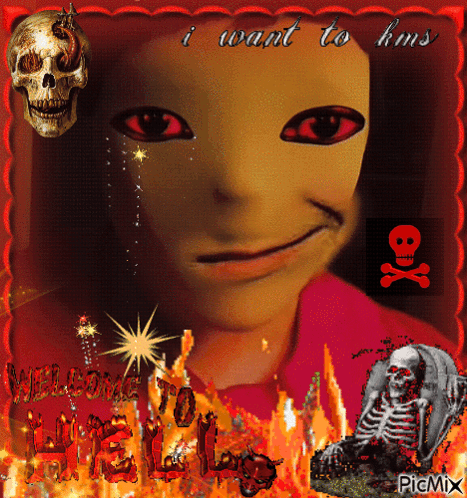 Child With Mask Saying I Want to Kms