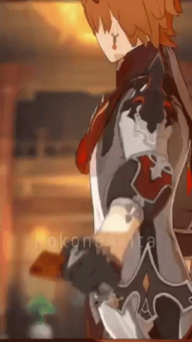 Childe Tartaglia Tapping Table GIF