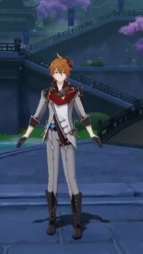 Childe Tartaglia Unleashing Lightning Power GIF