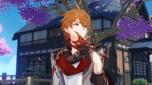 Childe Tartaglia Sakura Cherry Blossom GIF