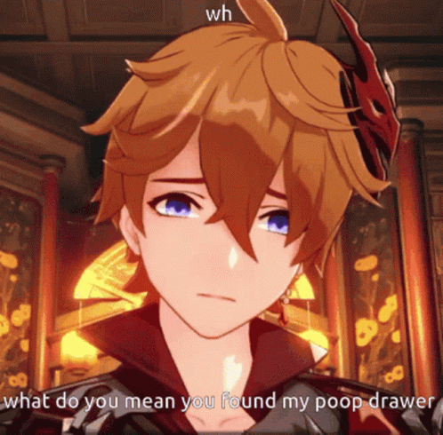 Childe Tartaglia Longing Stare Genshin Impact GIF