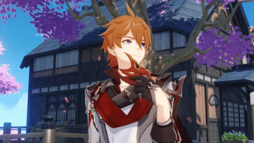 Childe Tartaglia Sakura Cherry Blossom GIF