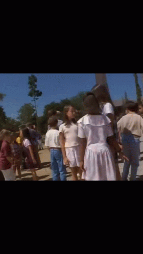 Children Holding Hands in Line