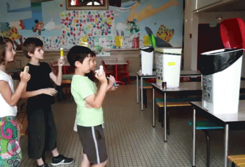 Children Playing Game In Room GIF