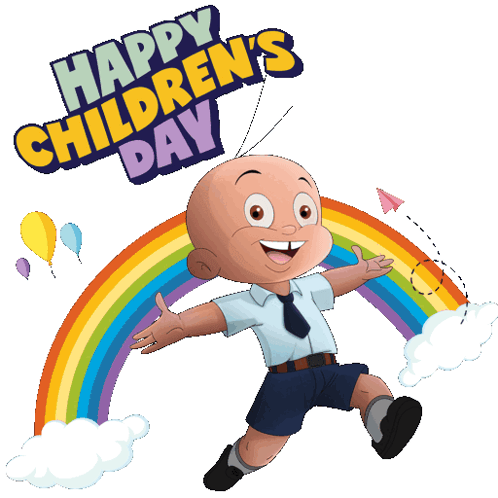 Children's Day Cartoon Boy Rainbow