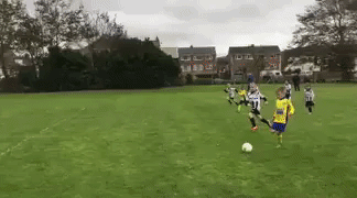 Children Soccer Game GIF