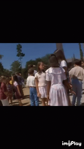 Children Standing in Line