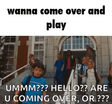 Children Walking Up School Stairs