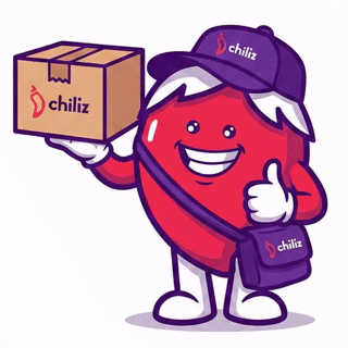 Chiliz Delivery Man Holding Box GIF