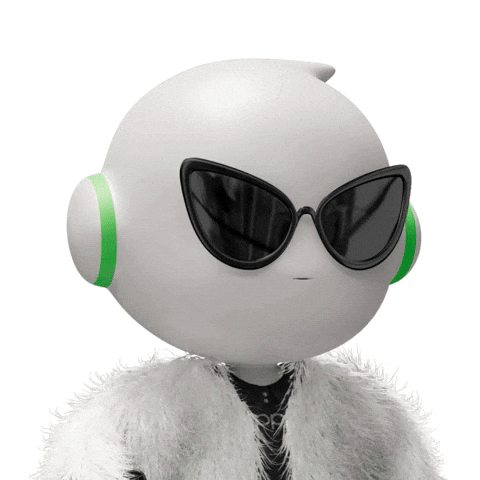 Chill Guy Oppo Robot Wearing Sunglasses GIF