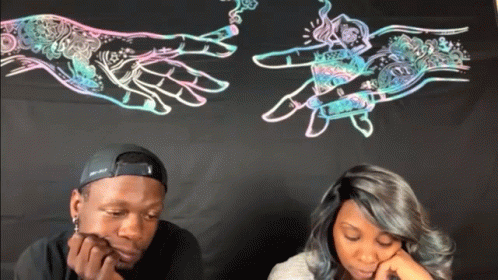 Chill Stoner Hands Sad Couple GIF