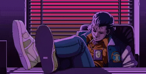 Chill Stoner Jonathan Policenauts GIF