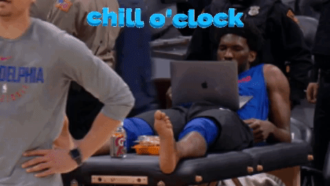 Chilling Basketball Player Chill O'clock GIF