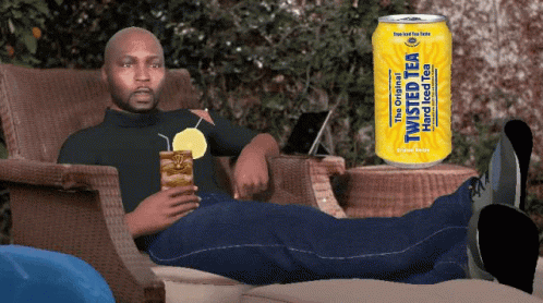 Chilling Drinking Twisted Tea GIF