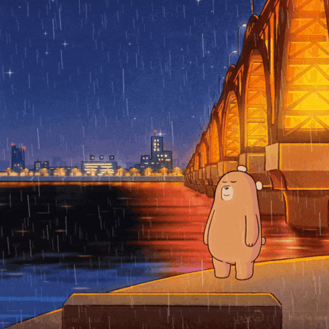 Chilling Feeling This Rainy Night GIF