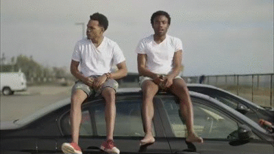 Chilling Glover Brothers GIF