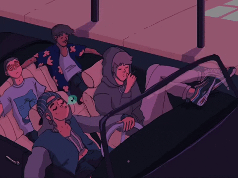 Chilling Guys Lofi Scene Girl GIF