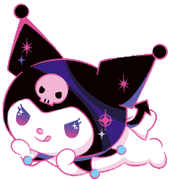 Chilling Kuromi Sticker GIF