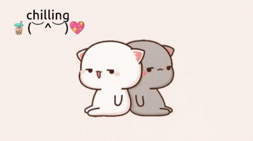 Chilling Peach & Goma GIF