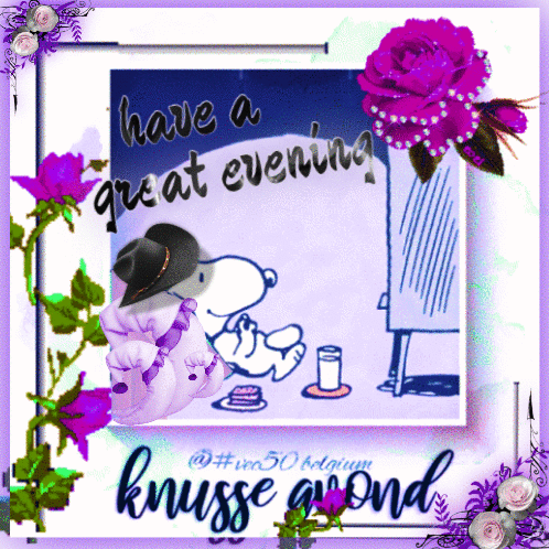 Chilling Snoopy Have A Great Evening GIF
